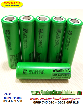 LG INR18650MJ1 _Pin sạc lithium 3.7v LG INR18650MJ1 (3500mAh, Dòng xả 10A) chính hãng